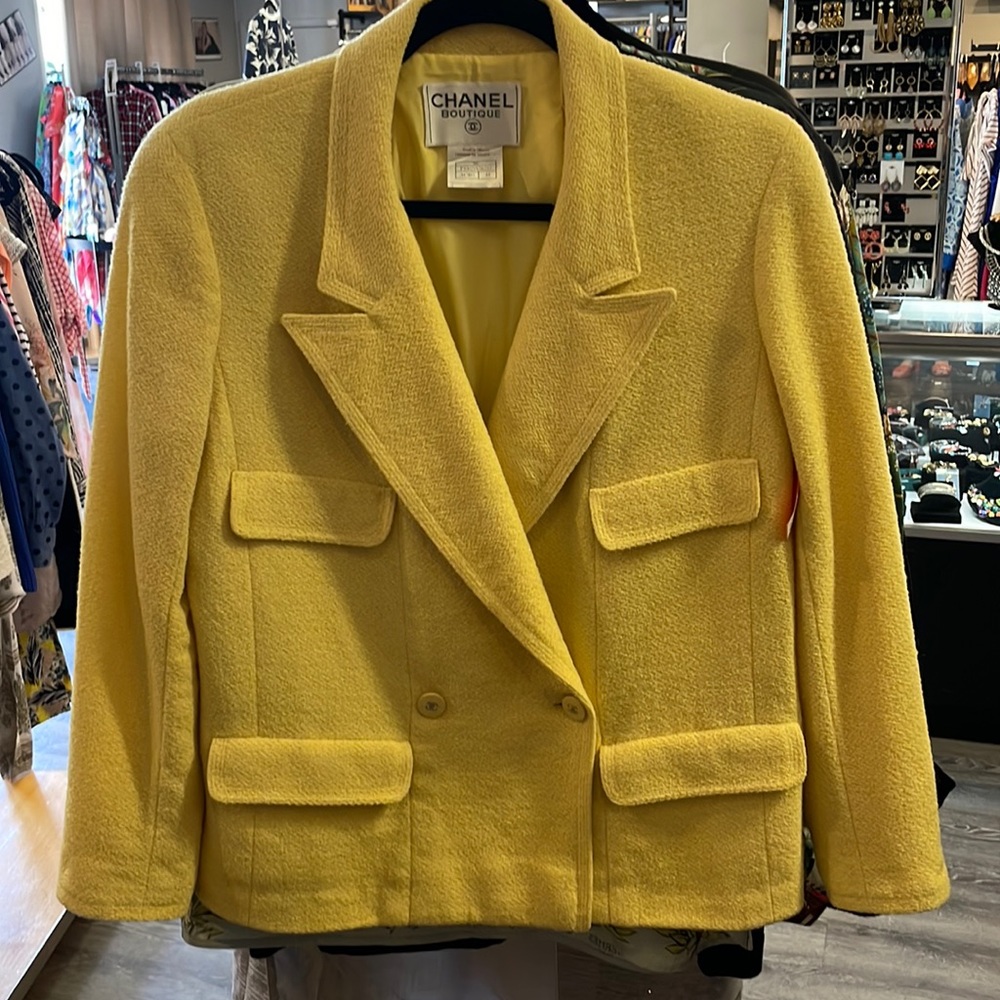 Chanel Wool Double Breasted Blazer